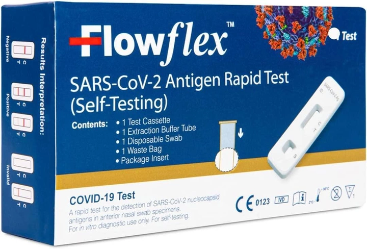 Одноступеневий тест на антиген SARS-CoV-2 швидкий тест на Covid-19 (термін до 2023-12-13) - зображення 1