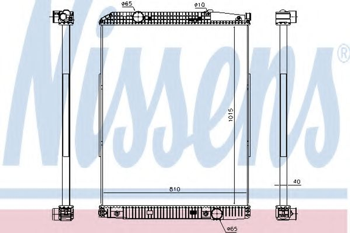 Радіатор охолодження MB ACTROS 96- вир-во Nissens Nissens (627910) - зображення 1