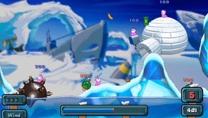 Игра Sony PlayStation Portable Worms Open Warfare 2 Английская Версия + Коробка Б/У - изображение 4