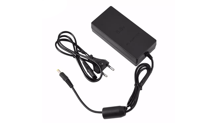 Блок Питания RMC PlayStation 2 Slim AC Adaptor 8.5V 5.65A Black 1m - изображение 2