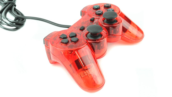 Геймпад Проводной RMC PlayStation 2 Clear Red Совместимый с PlayStation 1 1.5m - изображение 5