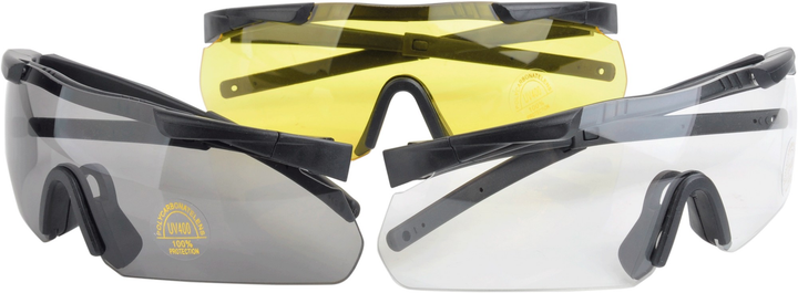 Окуляри тактичні Earmor Shooting Glass S01 протиосколкові для стрільби захисні із захистом від запотівання + 3 змінні лінзи - изображение 2
