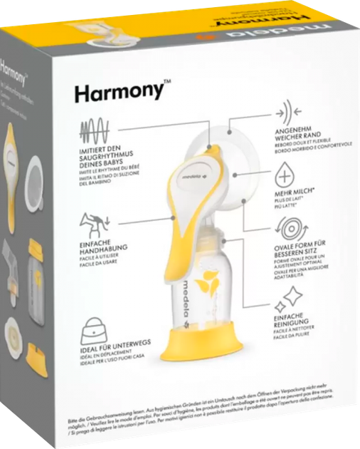 Механический молокоотсос Medela Harmony Manual 2-Phase Breast pump (101041151) (7612367073448) - изображение 3