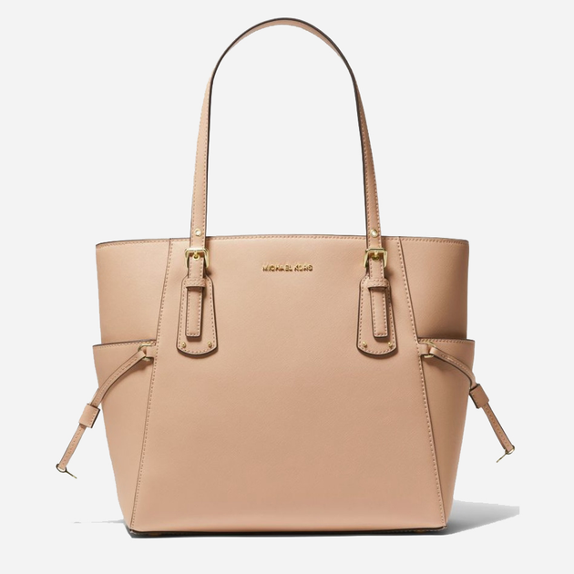 Сумка-шоппер женская кожаная Michael Kors 895414404 Бежевая (1159785310 ...