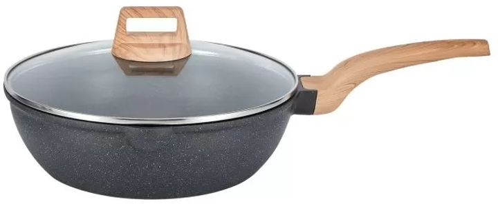 Сковорода глубокая с крышкой Kohen Eco Petra Deep 24 см (KN91637 ...