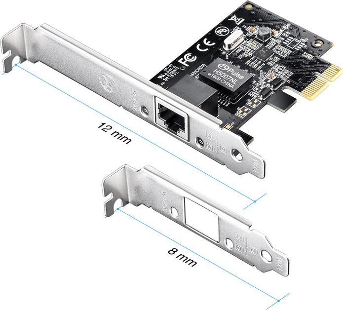 Мережевий адаптер Cudy PE10 Gigabit PCI-E - зображення 2