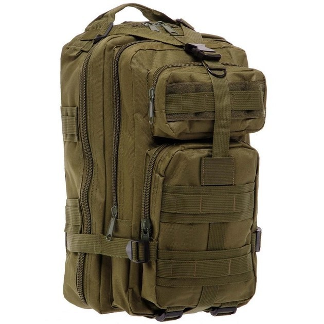 Тактичний штурмовий військовий міський рюкзак 23 літрів Олива - зображення 1