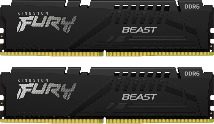 RAM Kingston Fury DDR5-5600 32768MB PC5-44800 (Kit of 2 x16384) Beast Black (KF556C40BBK2-32) - obraz 1