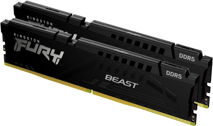 RAM Kingston Fury DDR5-5600 32768MB PC5-44800 (Kit of 2 x16384) Beast Black (KF556C40BBK2-32) - obraz 2