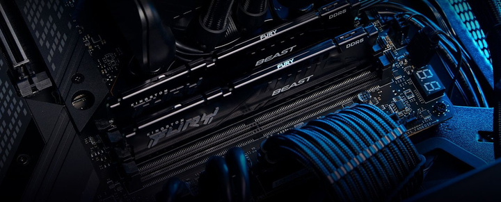 Оперативна пам'ять Kingston Fury DDR5-5600 32768MB PC5-44800 (Kit of 2 x16384) Beast Black (KF556C40BBK2-32) - зображення 6