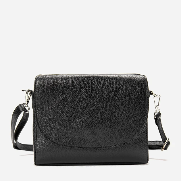 Сумка кросс-боди женская кожаная Firenze F-IT-9804A Черная - Фото 1 Сумка кросс-боди женская кожаная Firenze F-IT-9804A Черная - изображение 1