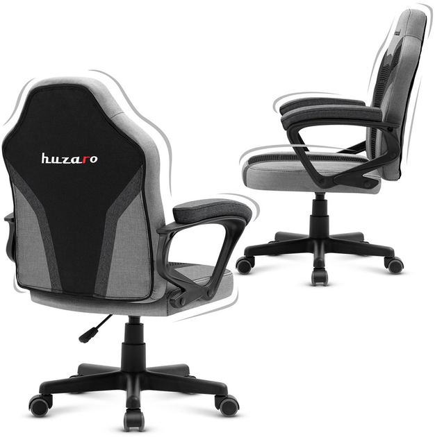 Геймерське ігрове крісло Huzaro HZ-Ranger 1.0 Grey Mesh Геймерське ігрове крісло Huzaro HZ-Ranger 1.0 Grey Mesh - зображення 3