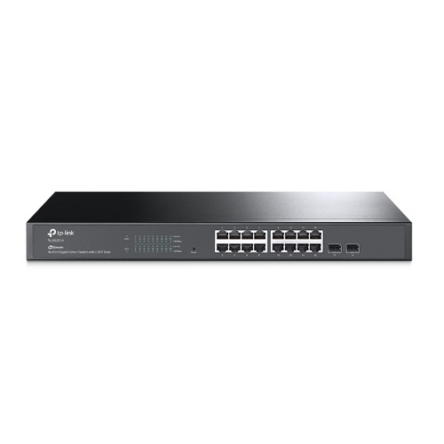 Комутатор TP-Link TL-SG2218 керований металевий 16xGE 2 GB SFP слота чорний - зображення 2