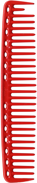 Grzebień do strzyżenia Y.S.Park Professional 452 Big Hearted Combs Red (4981104350337) - obraz 1