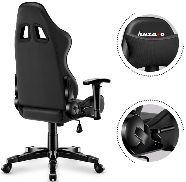Fotel gamingowy huzaro HZ-Ranger 6.0 Czarny - obraz 9