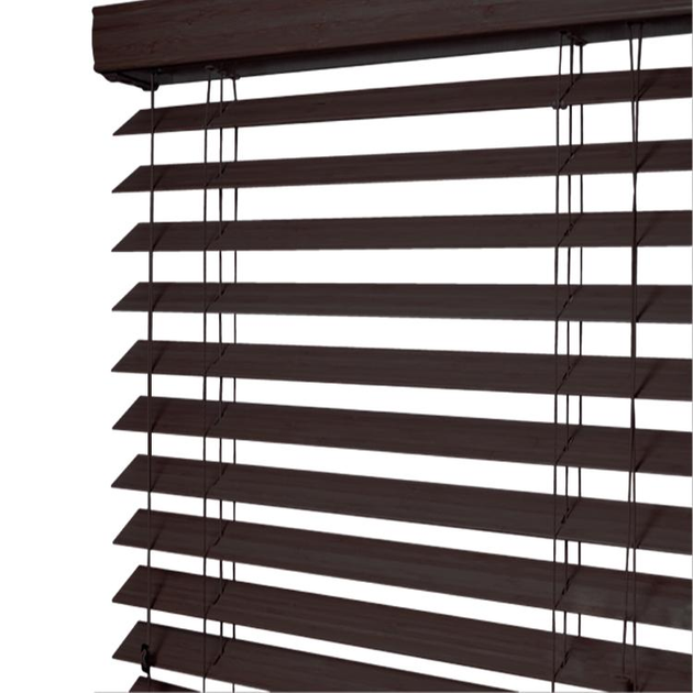 Жалюзи на окно Wenster Bamboo Wenge 50 мм горизонтальные деревяные ...