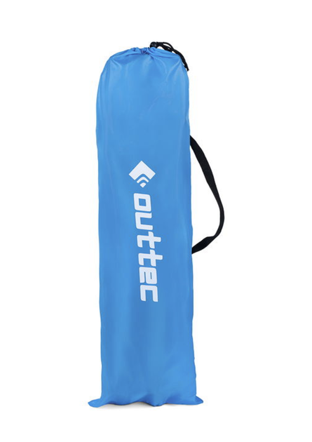 Пляжное кресло-лежак раскладное с чехлом, до 125 кг Outtec синий - изображение 4