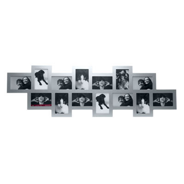 Homebeez 12 Slot Wood Collage Picture Frame White