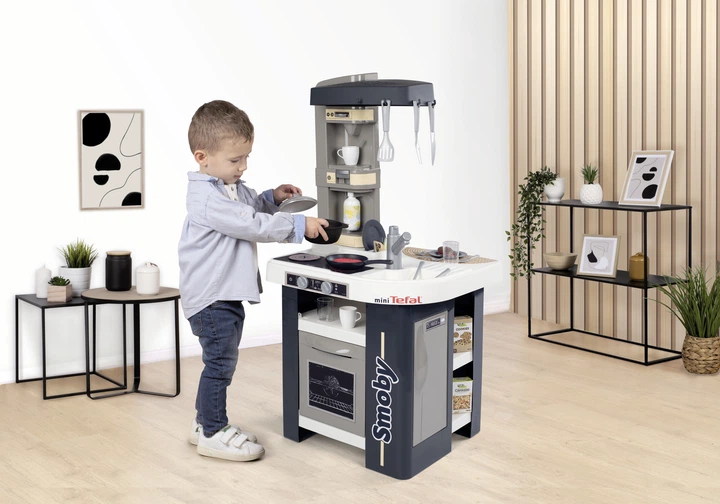 Interaktywna kuchnia Smoby Tefal Studio French z akcesoriami Grafit (311056) (3032163110569) - obraz 7
