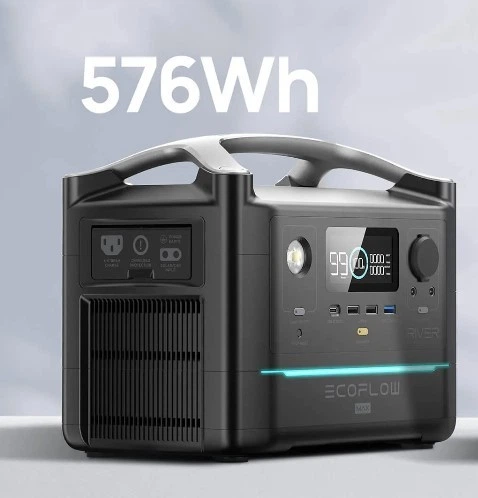 EcoFlow  Max 576Wh バッグ付 Зарядная станция EcoFlow RIVER Max 576 Вт⋅час (до 1200вт