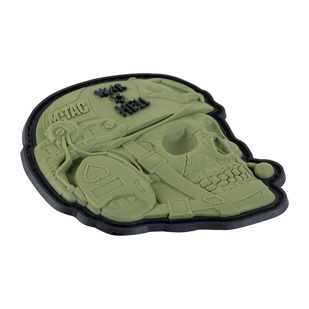 M-Tac нашивка War is Hell 3D PVC Olive - изображение 2