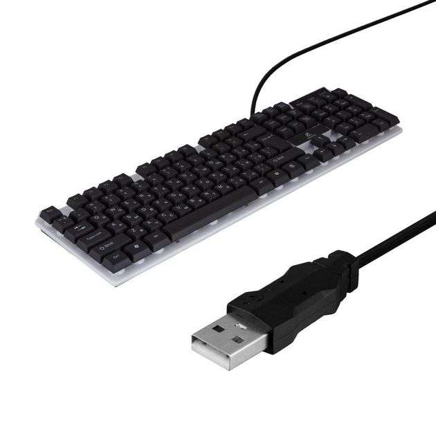 Игровой Комплект JEQANG JK-988 для ПК 4в1 Клавиатура Мышь Наушники Коврик для геймеров с подсветкой - изображение 8