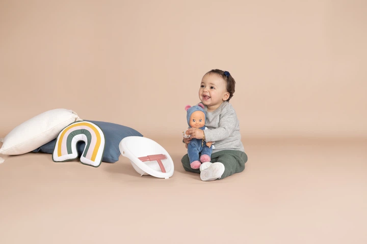 Коляска Smoby Toys Little для прогулянок 3 в 1 з пупсом Синій (3032161403083) - зображення 7