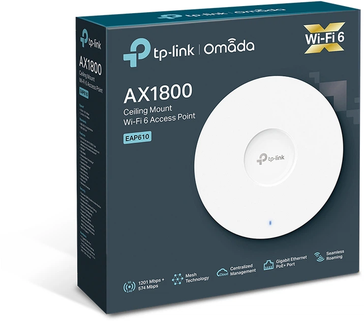 Точка доступа TP-LINK EAP610 WiFi 6 AX1800 – фото, отзывы