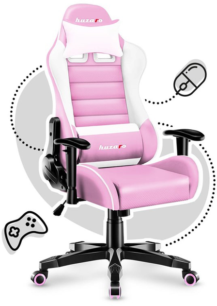 Ігрове крісло huzaro HZ-Ranger 6.0 Pink - зображення 6