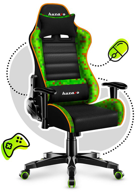 Fotel gamingowy Huzaro HZ-Ranger 6.0 Pixel Mesh - obraz 4