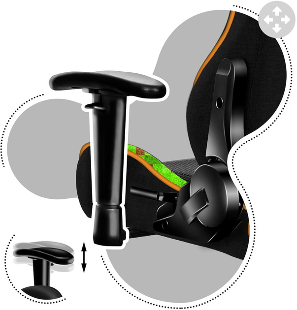Fotel gamingowy Huzaro HZ-Ranger 6.0 Pixel Mesh - obraz 10