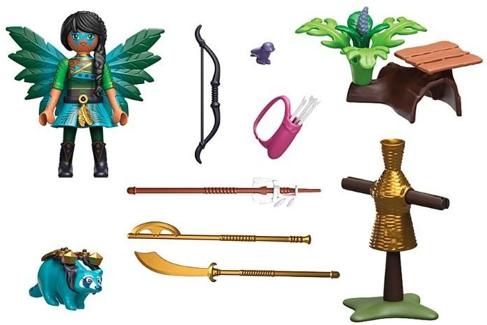 Zestaw figurek Playmobil Ayuma Starter Pack Knight Fairy z szopem praczem (70905)(4008789709059) - obraz 2