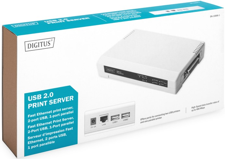Serwer wydruku Digitus (DN-13006-1) - obraz 3