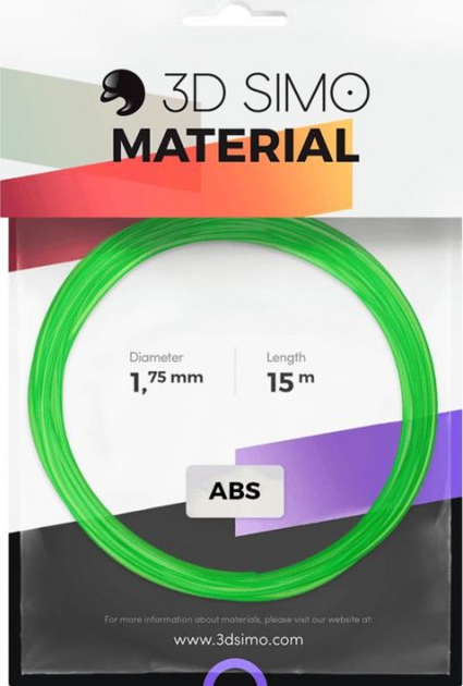 ABS пластик 3Dsimo для 3D-принтера 1.75 мм 120 г (G3D3013) - зображення 1