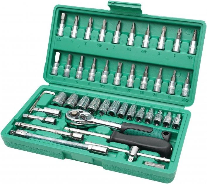 Набір інструментів 46 PIECE TOOL SET 72 зуба (FG22) - зображення 5