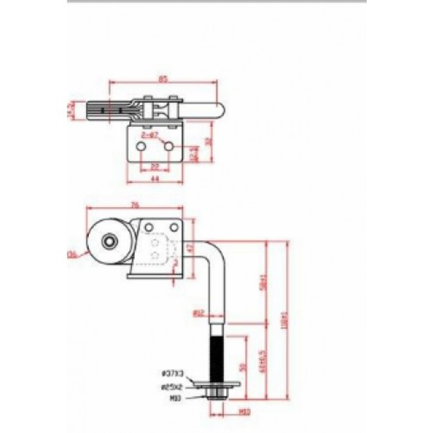 Механизм подголовника Sigma 90°-180°, 6 положений (комплект) (712438 ...