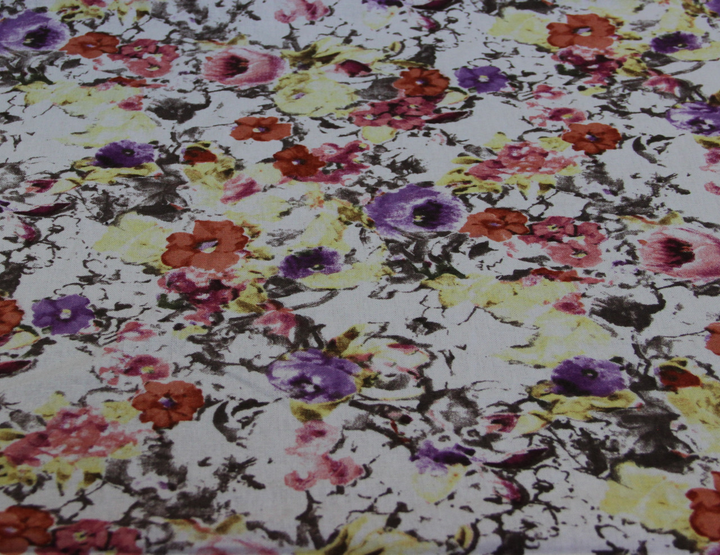 Ткань Вискоза с цветами