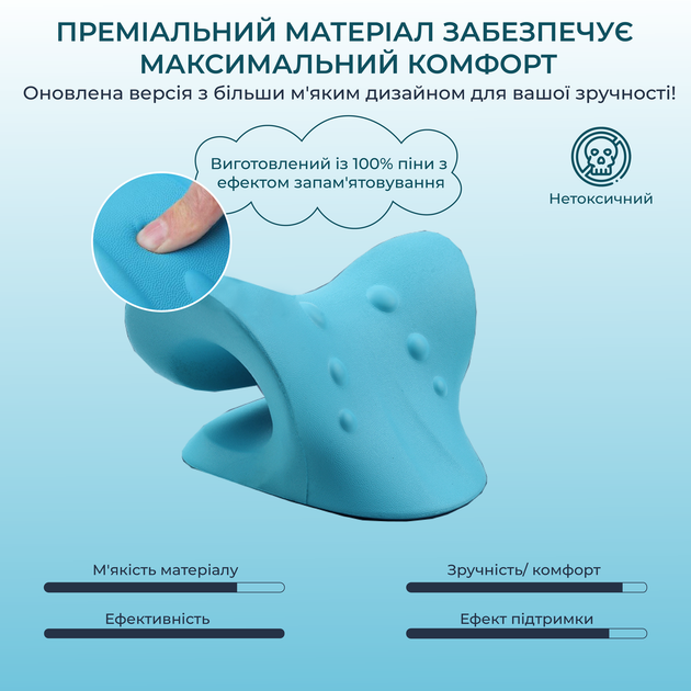 Массажная подушка для шеи и спины Massage Pillow (Релаксатор) PU - изображение 2