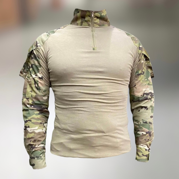 Армейская тактическая рубашка Убакс с пазами под локти Yakeda Combat Койот Мультикам 3XL - изображение 1