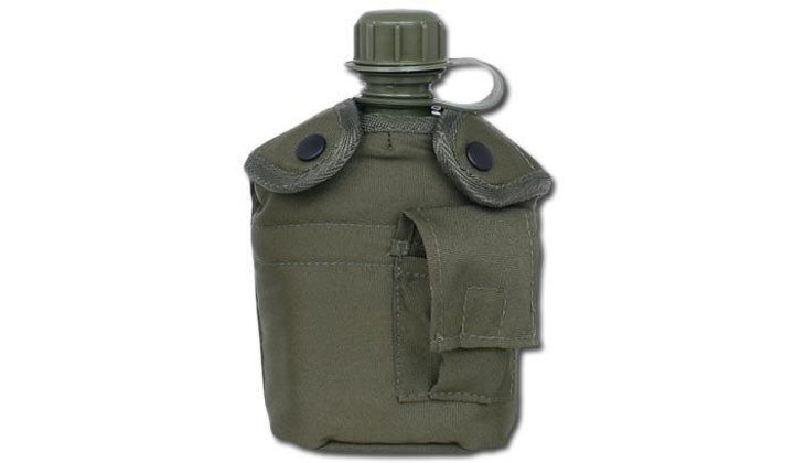 Mil-Tec - Canteen US 1QT MilSpec - OD Green - 14506001 (для страйкболу) - зображення 2