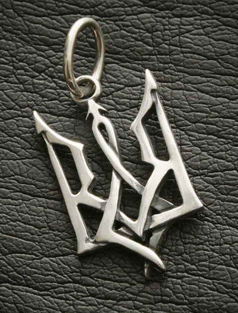 Тризуб зі шнуром 50 см. Срібло 925°. (АРТ. №124/50) Dadiverin Jewelry - Фото 1 Тризуб зі шнуром 50 см. Срібло 925°. (АРТ. №124/50) Dadiverin Jewelry - зображення 1