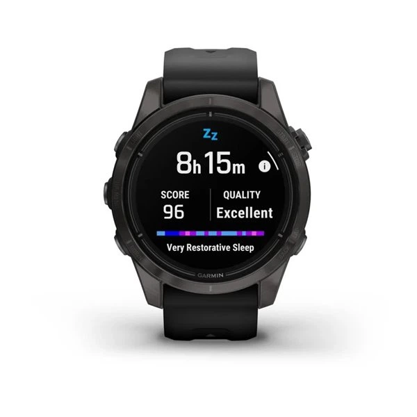 Смарт-годинник Garmin epix Pro (Gen 2) Sapphire Edition 42 mm Carbon Grey DLC Titanium with Black Band (010-02802-15) - зображення 8