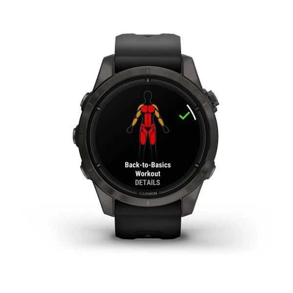 Смарт-годинник Garmin epix Pro (Gen 2) Sapphire Edition 42 mm Carbon Grey DLC Titanium with Black Band (010-02802-15) - зображення 10