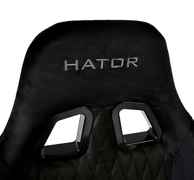 Кресло игровое геймерское черное Darkside Pro (HTC-916) Black Hator компьютерное для подростков и геймеров - зображення 7