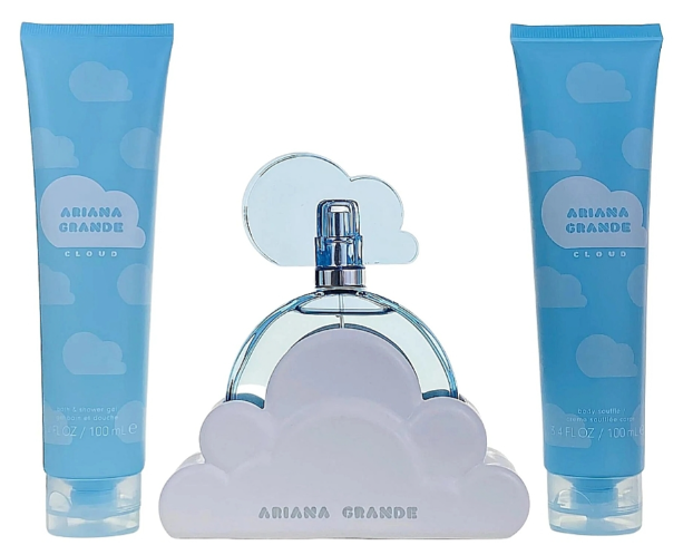 Zestaw damski Ariana Grande Cloud Woda perfumowana damska 100 ml + Balsam do ciała 100 ml + Żel pod prysznic 100 ml (812256029687) - obraz 2