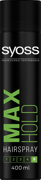 Лак для волос SYOSS Max Hold (фиксация 5) 400 мл (8410436135177) – в ...