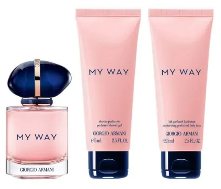 Zestaw damski Armani My Way Woda perfumowana damska 50 ml + Żel pod prysznic 75 ml + Balsam do ciała 75 ml (3614273877695) - obraz 2