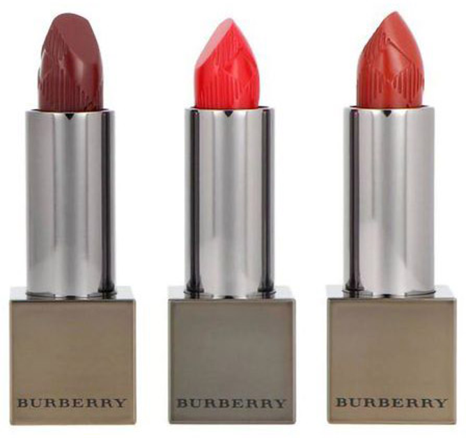 Zestaw szminek Burberry Kisses Oxblood 97 3.3 g + Military Red 109 3.3 g + Russet 93 3.3 g (5045551937226) - obraz 2