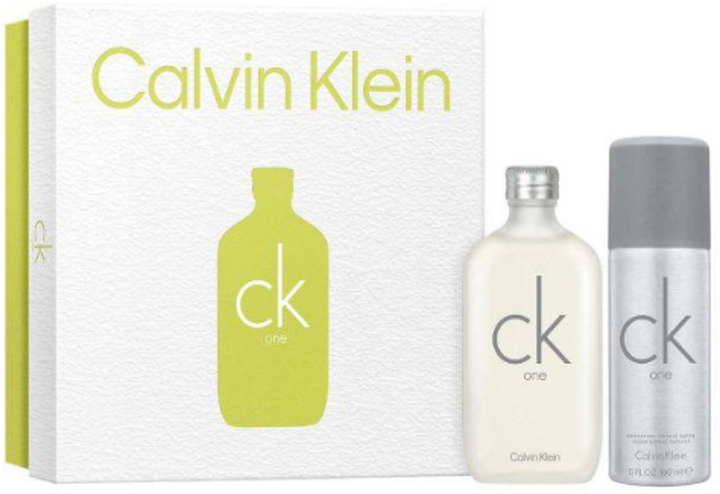 Набір Calvin Klein CK One Туалетна вода 100 мл + Дезодорант 150 мл (3616304104671) - зображення 1