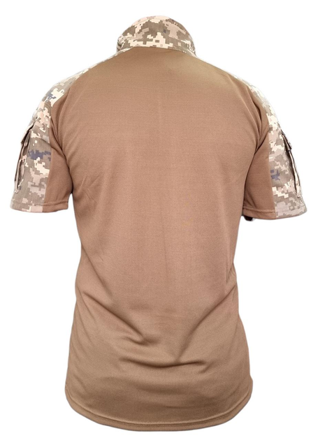 Рубашка Tactic4Profi УБАКС саржа-кулмакс пиксель-койот с коротким рукавом L - изображение 2